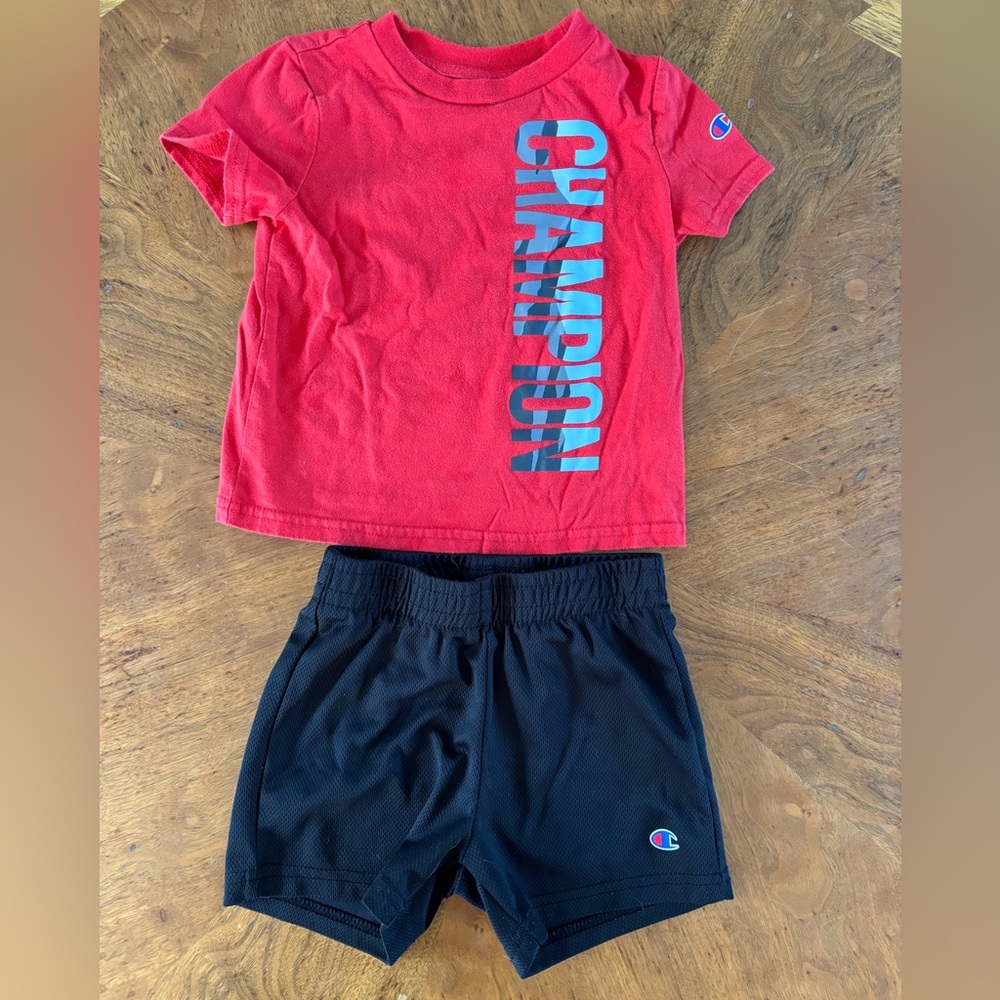 Champion 24mo T-Shirt & Short Set